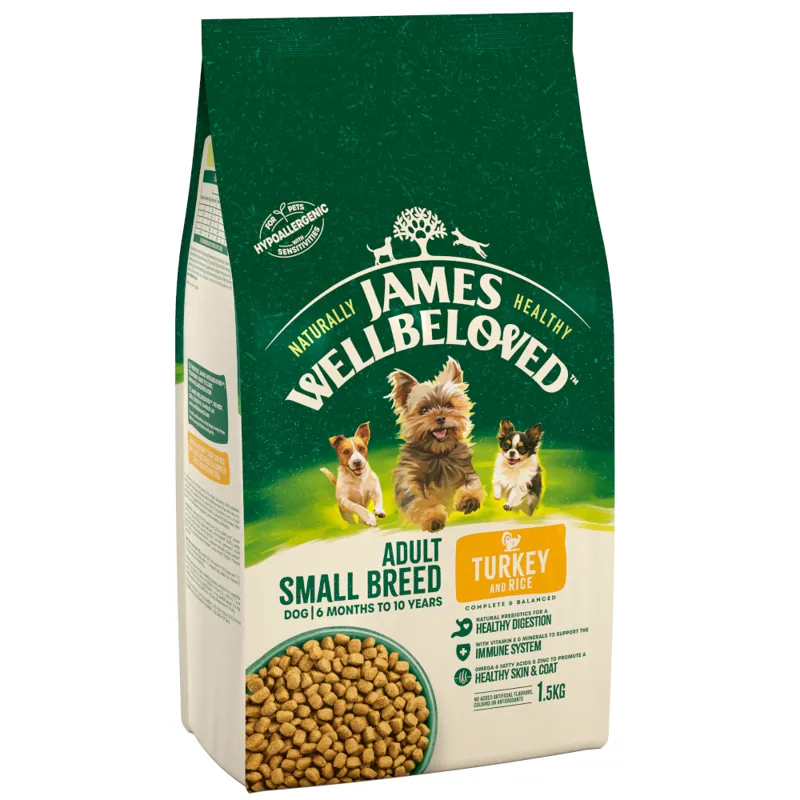 James Wellbeloved Dog Senior Small Breed Turkey 1.5kg